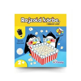   Rajzold körbe, ragaszd oda! matricás foglalkoztató - Baráti időtöltés