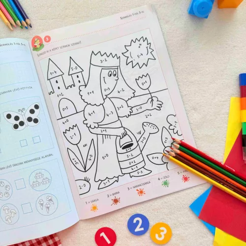 Matematika gyakorló: Színezz és tanulj!