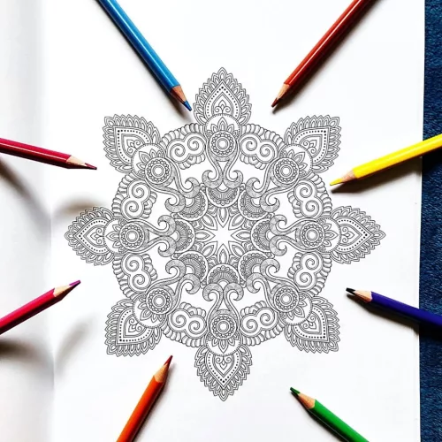 Keep calm & draw kreatív mandala színezők - Mandalas