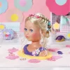 BABY Born - fésülhető, sminkelhető babafej kiegészítőkkel