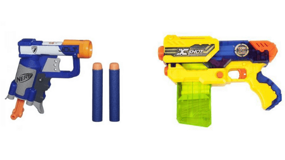 Mi a különbség az X-Shot és a Nerf szivacskilövők között?