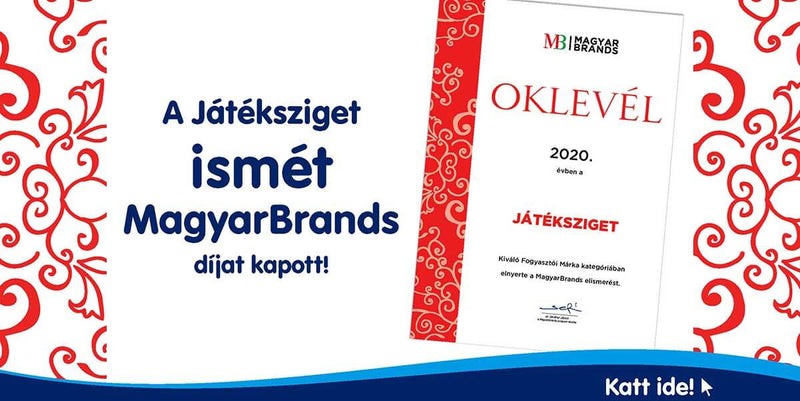 A Játéksziget ismét MagyarBrands díjat kapott!