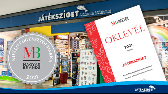 A Játéksziget ötödik alkalommal is MagyarBrands díjban részesült!