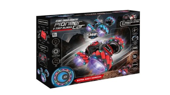 világító távirányítós autó