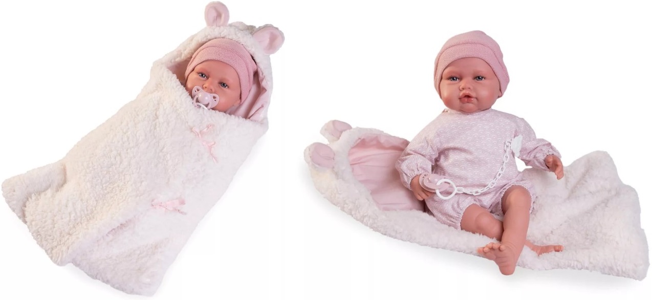 Antonio Juan Babydoo hangot adó baba hálózsákkal 50 cm-es