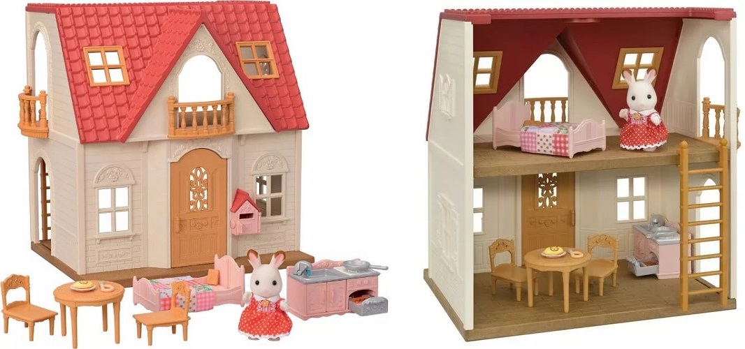 Sylvanian Piros tetős kezdőház szett