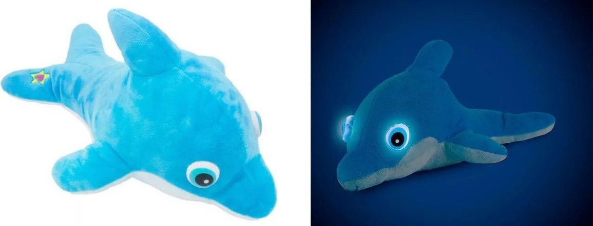 Night Buddies Világító plüss állat - delfin