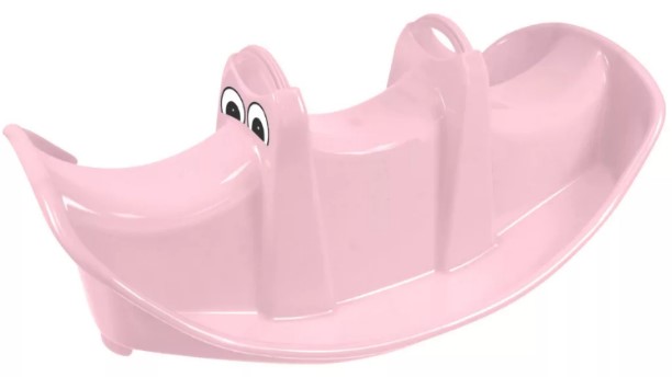 Rózsaszín krokodil libikóka