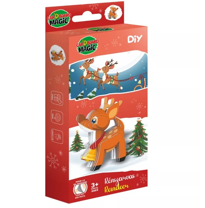 3D papírszobrászat - Rénszarvas