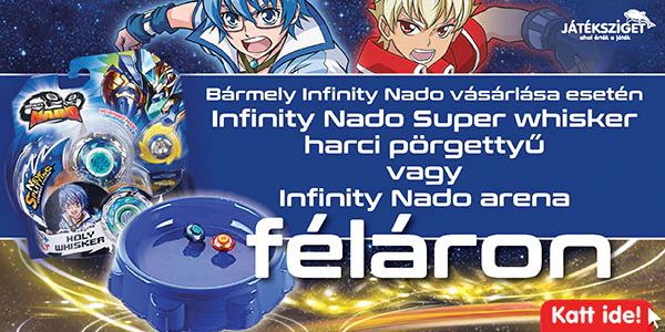 Infinity Nado standard pörgettyű és aréna féláron!