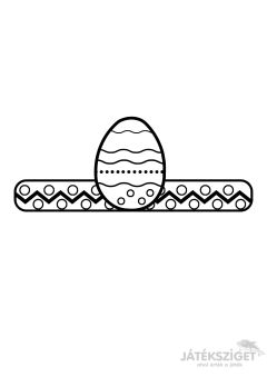 Húsvéti színező - tojás