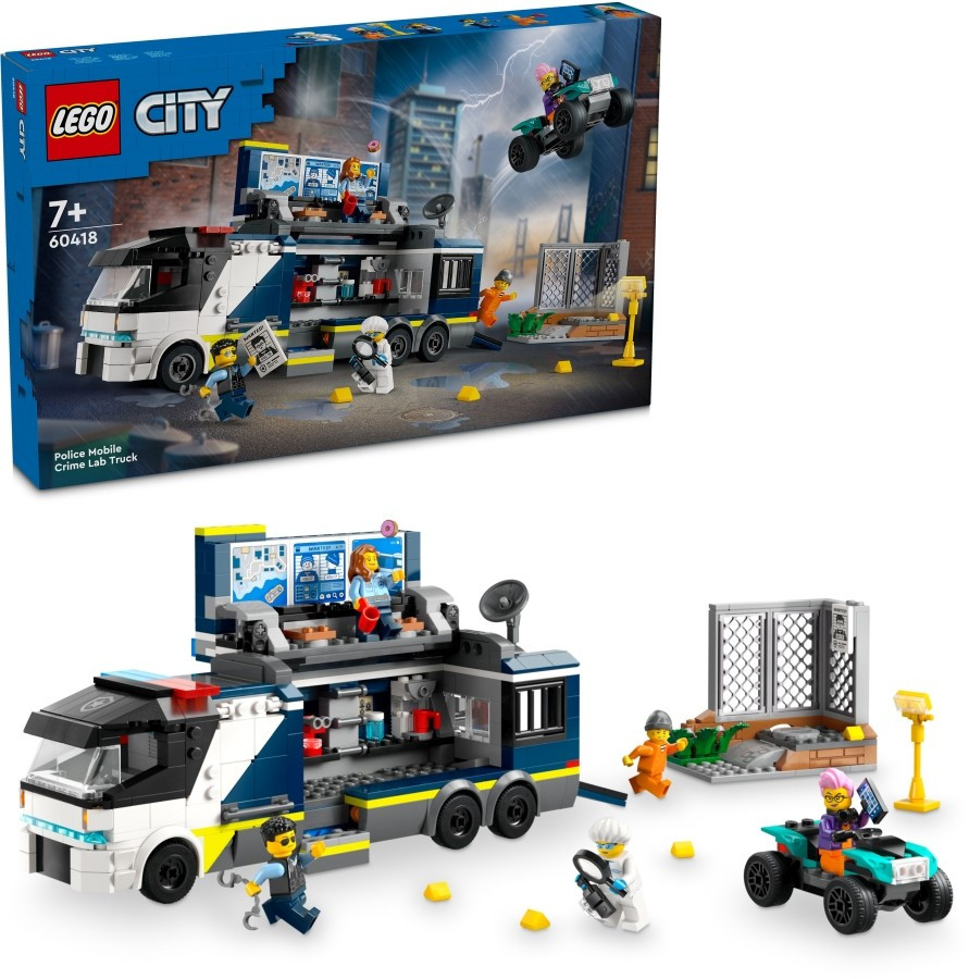 LEGO® City: 60418 Rendőrségi mozgó bűnügyi labor